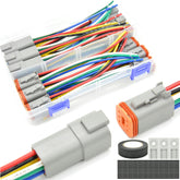 ALFOCI dt6pin waterproof connector kit front view for rugged auto wiring