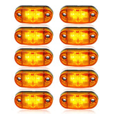 ALFU amber front LED light for trailers improves daytime visibility.