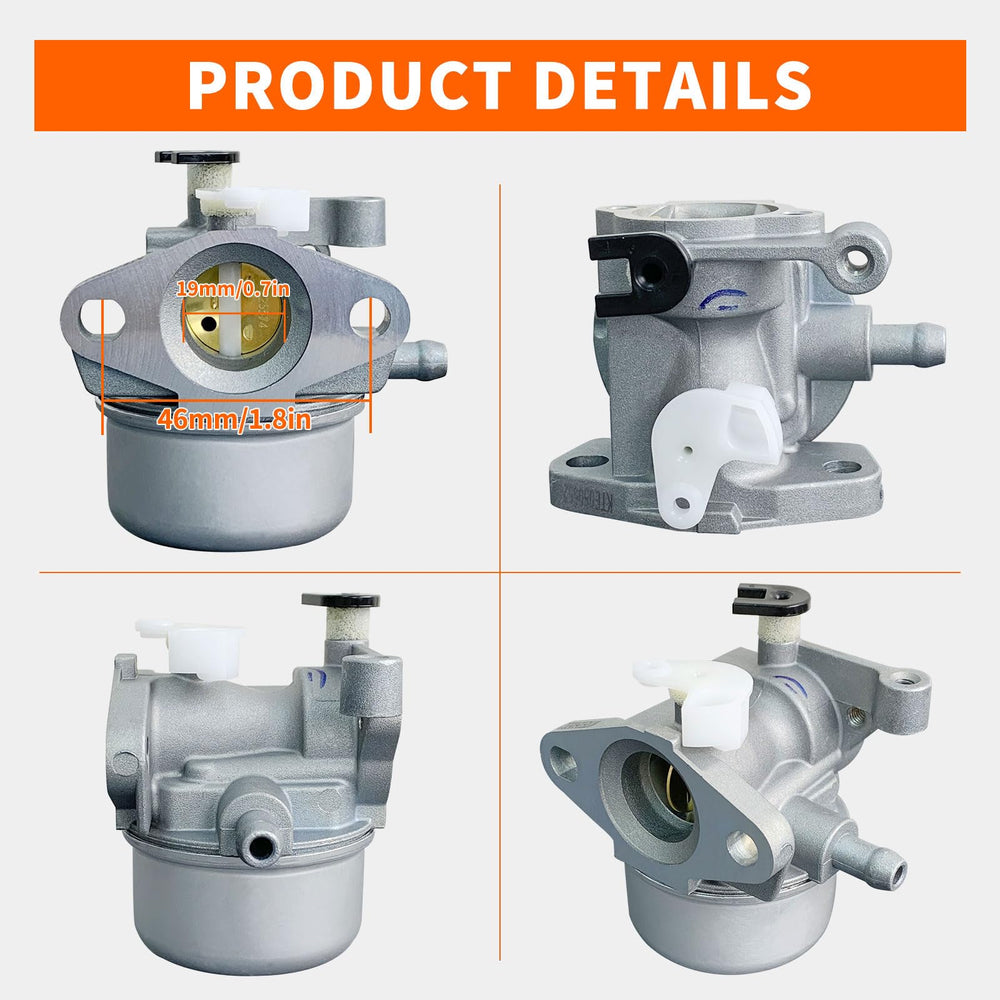 ALFUL Ruixing 799866 carburetor side view emphasizes sturdy build and easy installation.