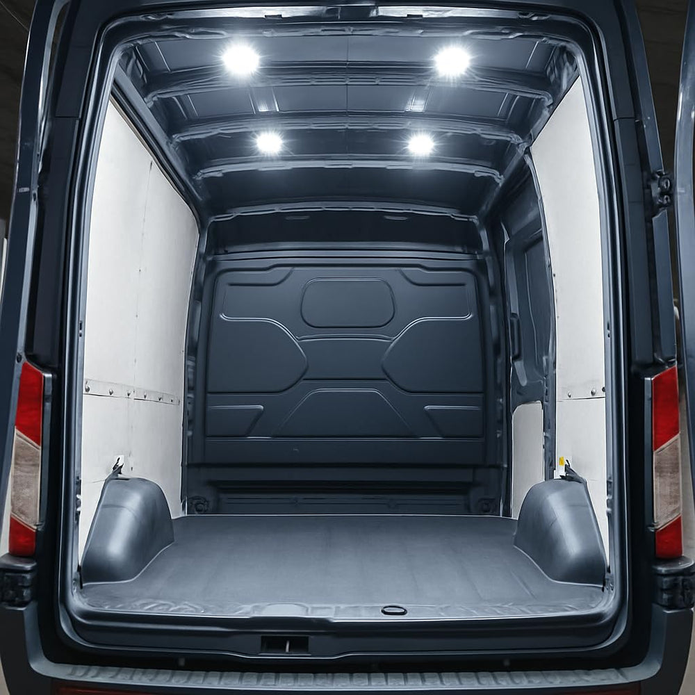 Algrix Transit Connect replacement dome light improves interior brightness