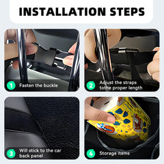 Alieemo adjustable straps attach to a headrest for secure setup
