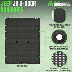 Alien Sunshade compatible with factory tops for versatile year-round use.
