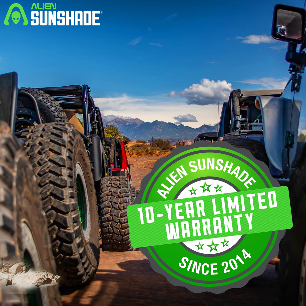 Alien Sunshade JKU stays in place across seasons with easy maintenance.