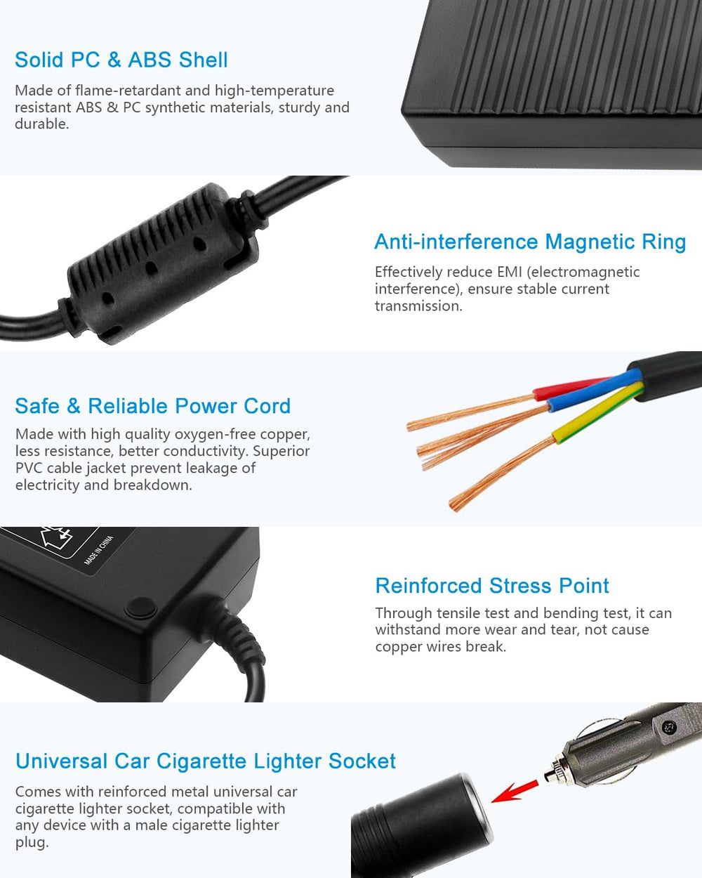 ALITOVE ideal for car vacuum cleaners and other 12V devices