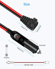 ALITOVE heavy-duty 14AWG copper wires for stable power delivery.