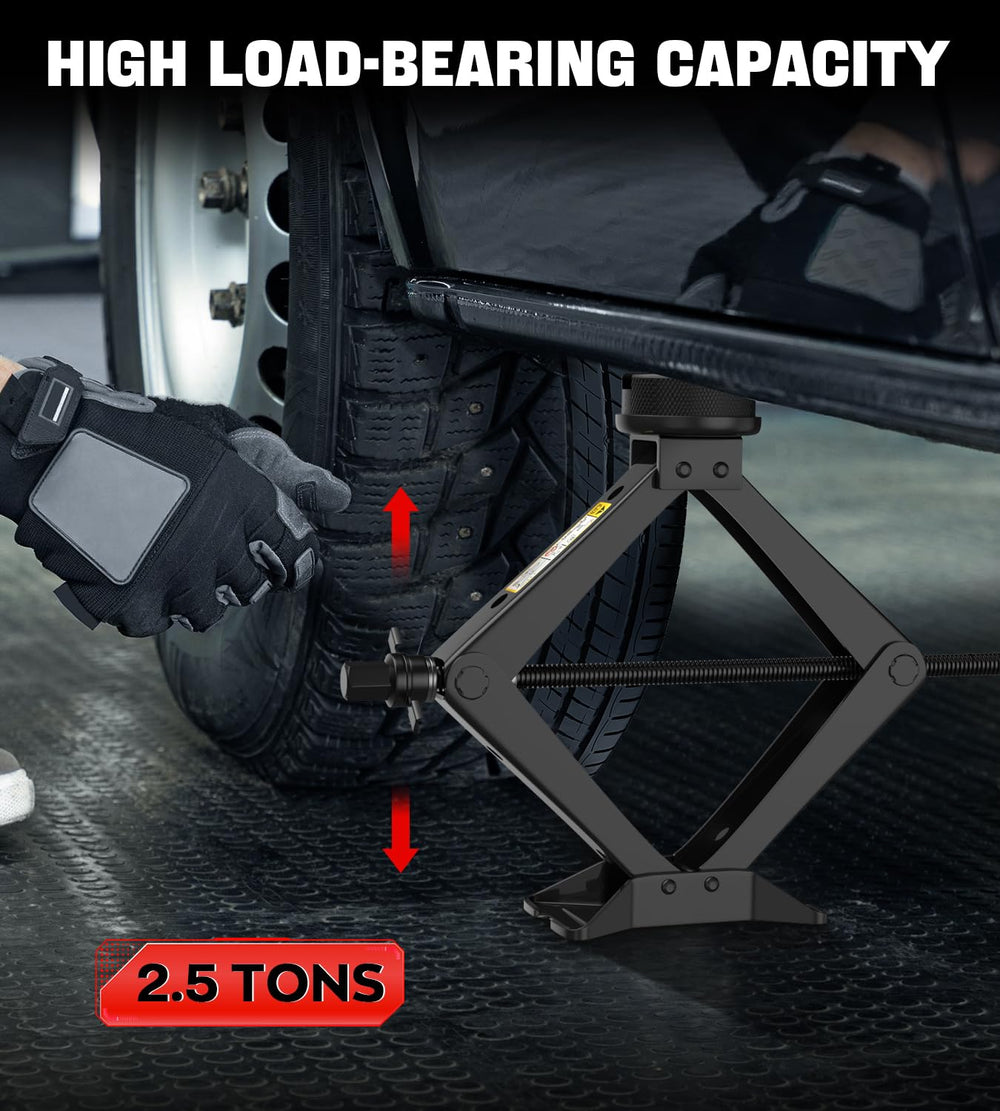 ALIXUEQIN durable scissor jack made from cold rolled steel