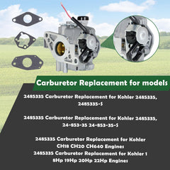 ALL-CARB 24-853-32-S mounted with Kohler engines for smooth operation.