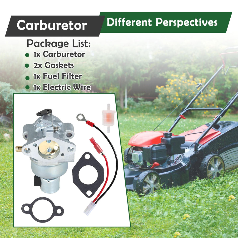 ALL-CARB carburetor package contents including gaskets and wiring.