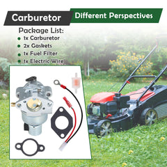 ALL-CARB carburetor package contents including gaskets and wiring.