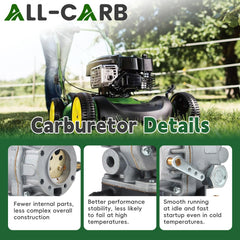 ALL-CARB carburetor package includes fuel filter and two gaskets for complete kit.