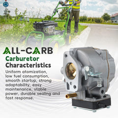 ALL-CARB gasket set included helps seal joints and prevent leaks.