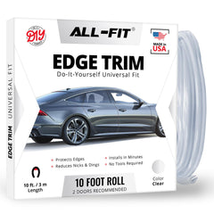 All-Fit Automotive car door edge protector shields against scratches during daily parking.