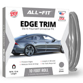 All-Fit Automotive door edge protector silver 10ft shields car edges from scratches.