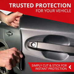 All-Fit Automotive protective edge trim on car door enhances look and protection.