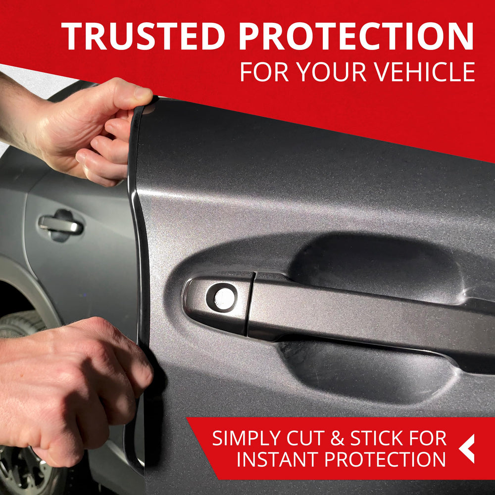 All-Fit Automotive universal-fit edge guard on different vehicle types.