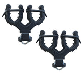 All Rite Graspur ATV2 dual-gun rack mounted on bar for secure transport.