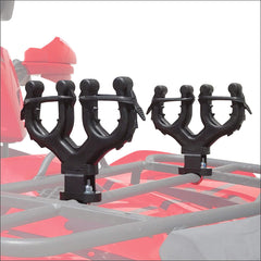 All Rite Graspur ATV2 dual-gun rack side-by-side, ready for quick access.