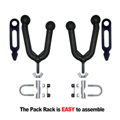 All Rite Pack Rack shows aluminum mounting blocks for durability on rugged rides.