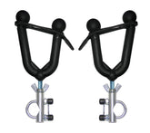All Rite Pack Rack on ATV handlebars securely holds gun with 360-degree rotation.