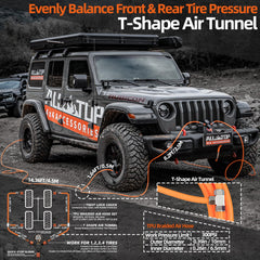 ALL-TOP rapid air-flow system for quick tire adjustments.
