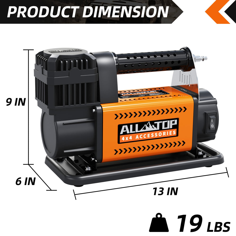 ALL-TOP air compressor aluminum cylinder improves heat dissipation during use.
