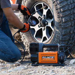 ALL-TOP air compressor anti-vibrate feet stabilize the unit on uneven ground.