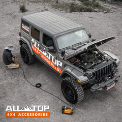 ALL-TOP Air Compressor Kit heavy-duty case protects components during transit.