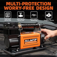 ALL-TOP Air Compressor Kit in action on a vehicle for fast tire air-ups.