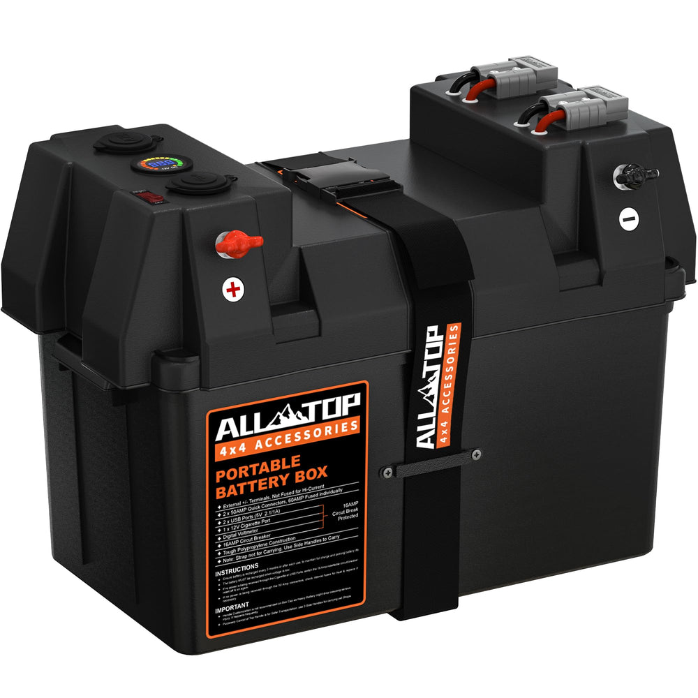 ALL-TOP Battery Box front ports for quick access during boating
