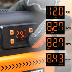 ALL-TOP dual-cylinder inflator provides robust power for larger tires on overland trips.