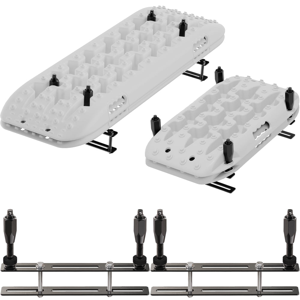 ALL-TOP Recovery Board Mount Kit side view on a roof rack, secure mounting versatility.
