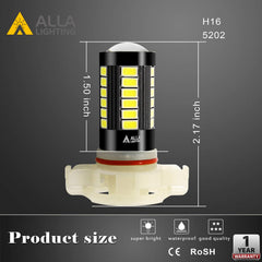 Alla Lighting 360-degree light output demonstrates broad fog light coverage