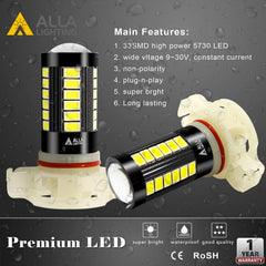 Alla Lighting IP67 waterproof fog light design resisting rain and spray