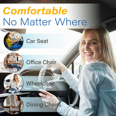 Allaboutsla car seat cushion premium memory foam with durable cover