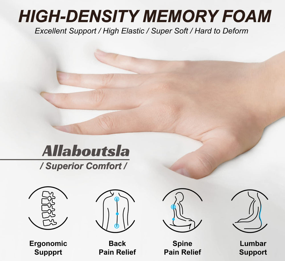 Allaboutsla driver seat cushion height boost improves visibility while driving.