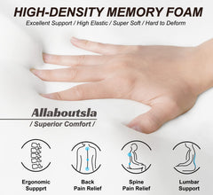 Allaboutsla driver seat cushion height boost improves visibility while driving.