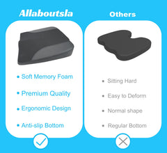 Allaboutsla cushion is lightweight and portable for travel and errands.