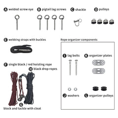 ALLCOS anti-drop system keeps the hardtop secure during lifting.