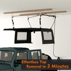 ALLCOS garage space saver keeps your workshop organized.