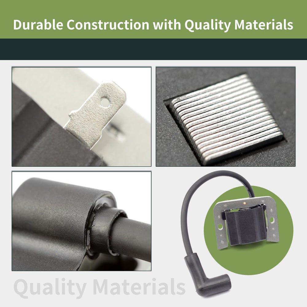 ALLCSM ignition coil module 2-pack, close-up, high-quality materials for durability