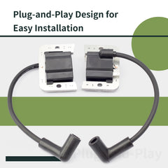 ALLCSM ignition coil module 2-pack, durability reference for mower reliability