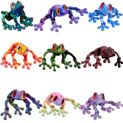 AllGemDiy 9pcs magnetic frogs brighten fridge surfaces for playful organization.