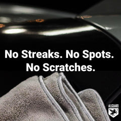 AllGuard Platinum scratch-free drying towels protect delicate finishes.