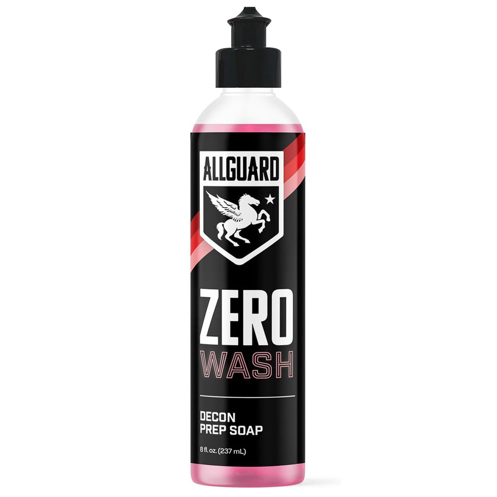 AllGuard ZERO Wash bottle pour removes surface contaminants for better coating adhesion.