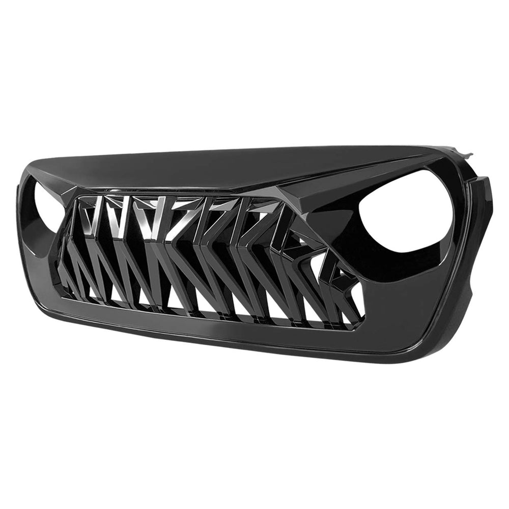 Allinoneparts glossy-black shark-gr grille detail finish and texture.