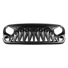 Allinoneparts matte black shark grille installation view with direct-fit mounting.