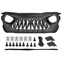 Allinoneparts shark grille package includes weather strip, screws, clips, and installation instructions.