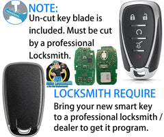 Alliskeys proximity remote keyblade area, requires professional cut for fit
