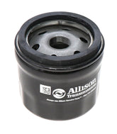 Allison Transmission filter packaging confirms genuine part for reliable maintenance and longevity.