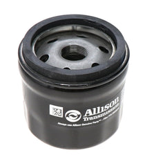 Allison Transmission filter packaging confirms genuine part for reliable maintenance and longevity.